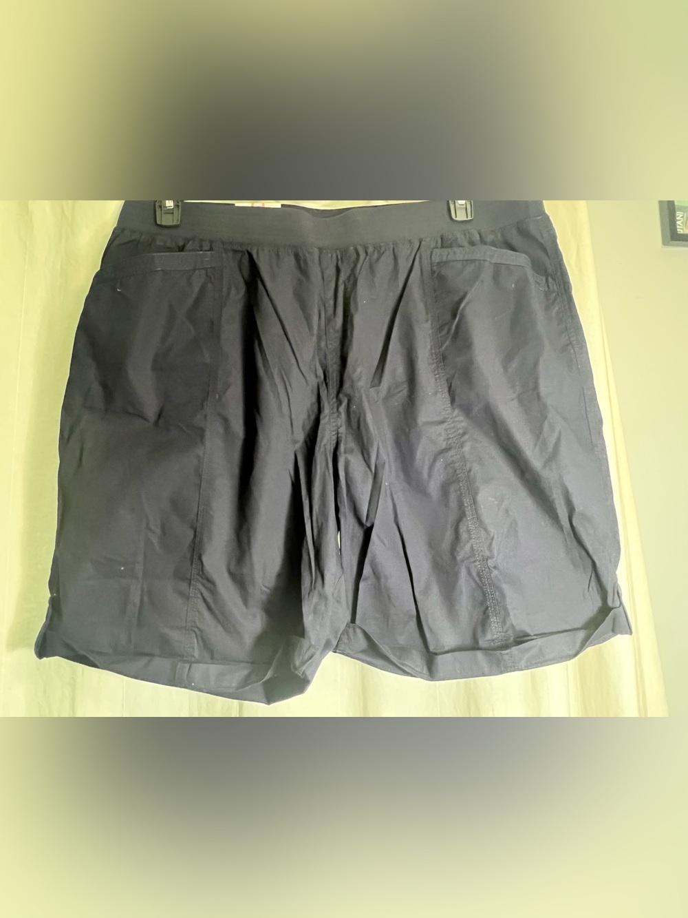 Women's Black Shorts with Elastic Waistband